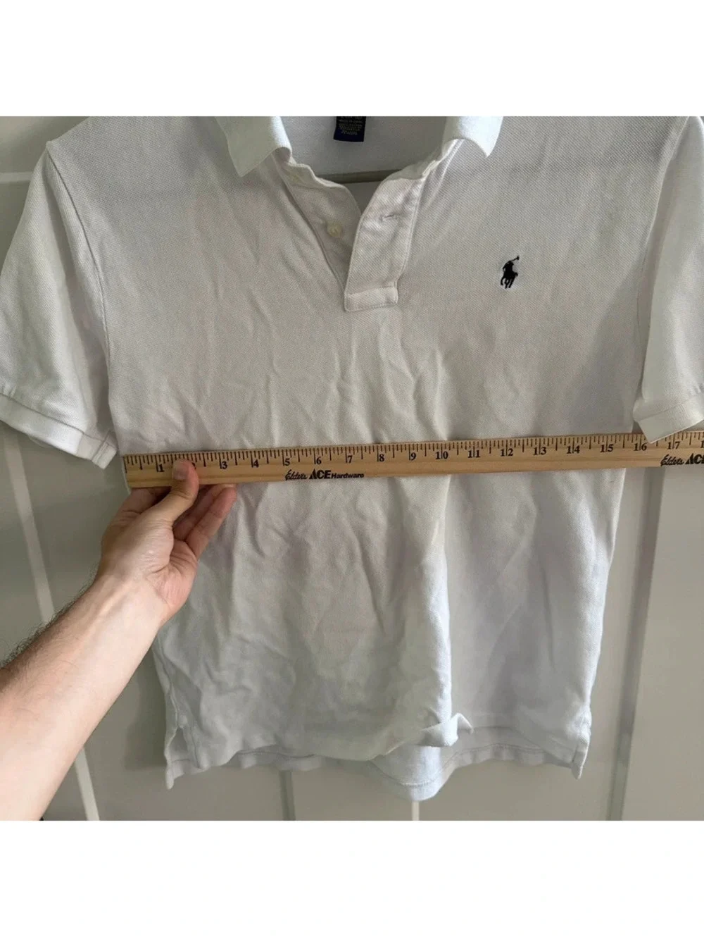 Polo Ralph Lauren Youth L 14-16 Polo Shirt Lot White Black Pony Logo Cotton (2)
